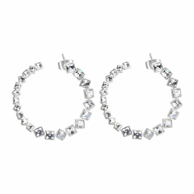 Orecchini da Donna Brosway Symphonia BYM73 in Acciaio Silver Con Cristalli Orecchini da Donna Brosway Symphonia BYM73 in Acciaio Silver Con Cristalli
