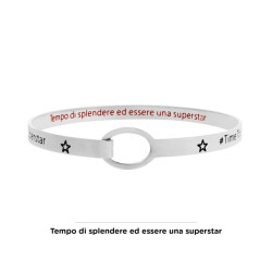 Bracciale Donna Marlù 18BR055 Rigido Stella in Acciaio Silver