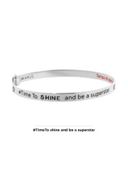 Bracciale Donna Marlù 18BR055 Rigido Stella in Acciaio Silver