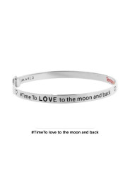Bracciale Donna Marlù 18BR063 Rigido Cuore in Acciaio Silver