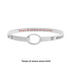 Bracciale Donna Marlù 18BR063 Rigido Cuore in Acciaio Silver