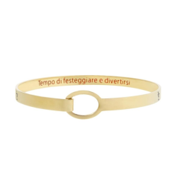 Bracciale Donna Marlù 18BR062G Rigido cocktail in Acciaio Oro