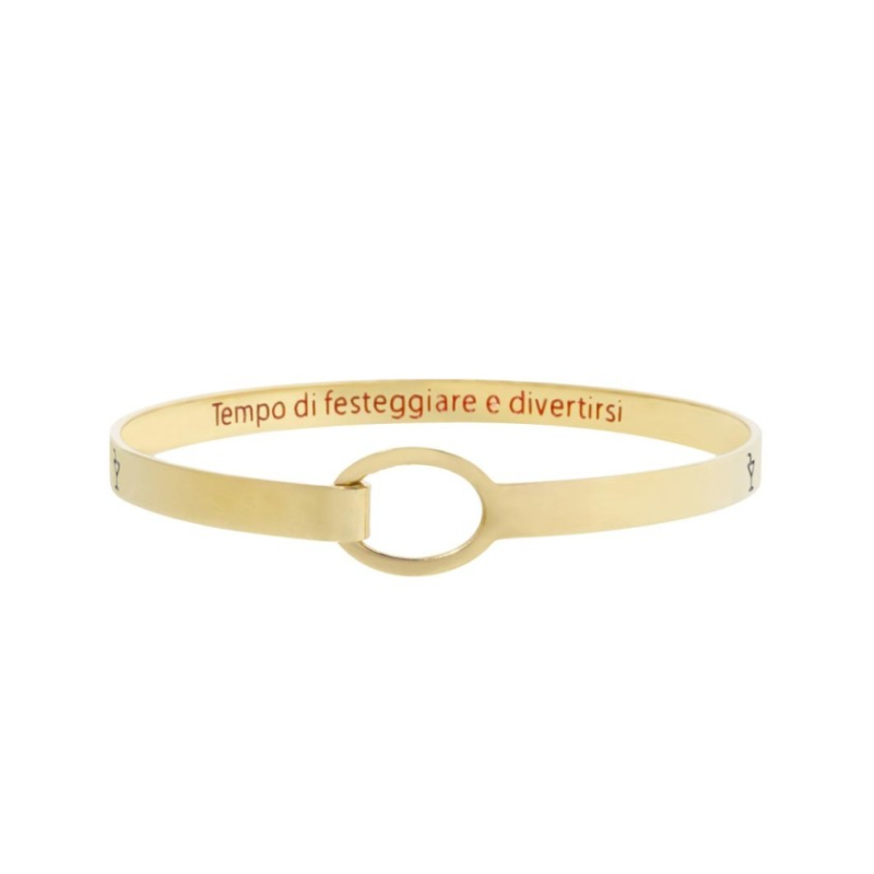 Bracciale Donna Marlù 18BR062G Rigido cocktail in Acciaio Oro