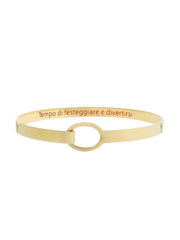 Bracciale Donna Marlù 18BR062G Rigido cocktail in Acciaio Oro