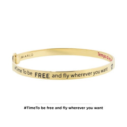 Bracciale Donna Marlù 18BR059G Rigido farfalla in Acciaio Oro