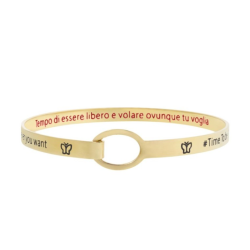 Bracciale Donna Marlù 18BR059G Rigido farfalla in Acciaio Oro