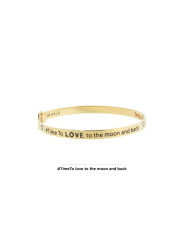 Bracciale Donna Marlù 18BR063G Rigido Amore in Acciaio Oro