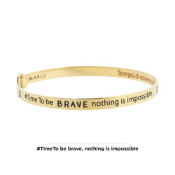 Bracciale Donna Marlù 18BR057G Rigido sole in Acciaio Oro