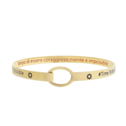 Bracciale Donna Marlù 18BR057G Rigido sole in Acciaio Oro
