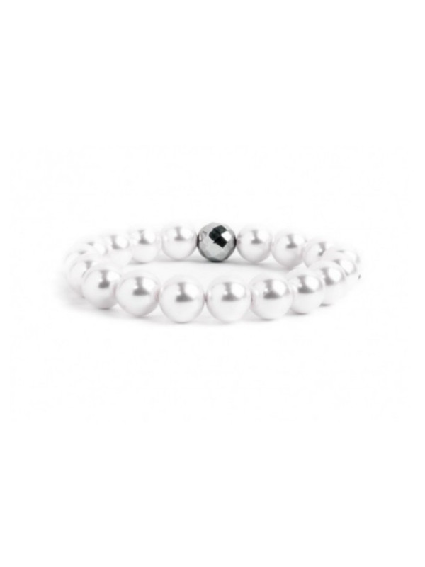 Bracciale Donna Marlù 15BR031-10 Filo Elastico e Perle Bianche