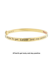 Bracciale Donna Marlù 18BR065G Rigido quadrifoglio in Acciaio Oro
