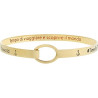 Bracciale Donna Marlù 18BR058G Rigido viaggio in Acciaio Oro