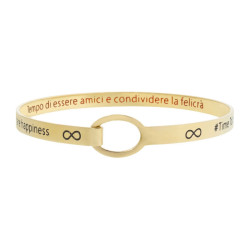 Bracciale Donna Marlù 18br060g Amici Acciaio Oro