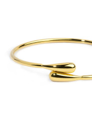 Bracciale Donna Marlù 33BR0062G rigido contrarié con goccia Acciaio Oro