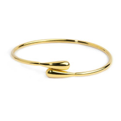 Bracciale Donna Marlù 33BR0062G rigido contrarié con goccia Acciaio Oro