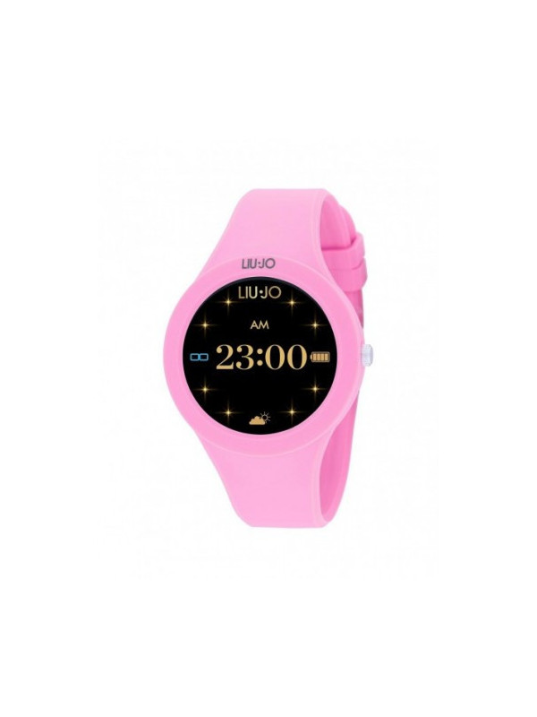 Orologio Donna Smartwatch Liujo Luxury Voice Paint SWLJ127 Cinturino Silicone Rosa