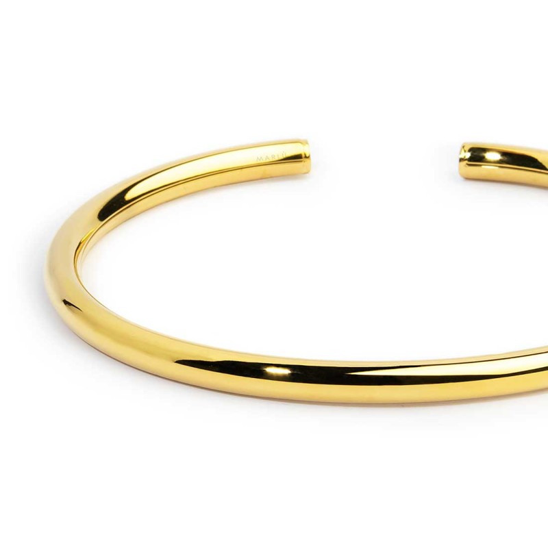 Bracciale Donna Marlù 33BR0074G rigido tubolare diametro 0,4cm Acciaio Oro