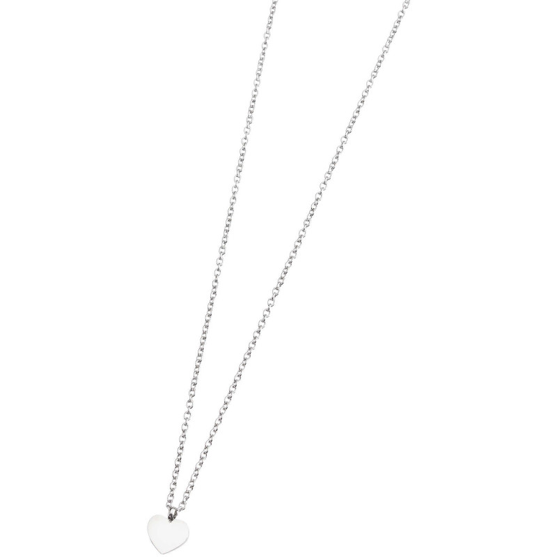 Collana Donna Marlù Time To 18CN032 Con Cuore Pendente in Acciaio Colore Argento Collana Donna Marlù Time To 18CN032 Con Cuore Pendente in Acciaio Colore Argento