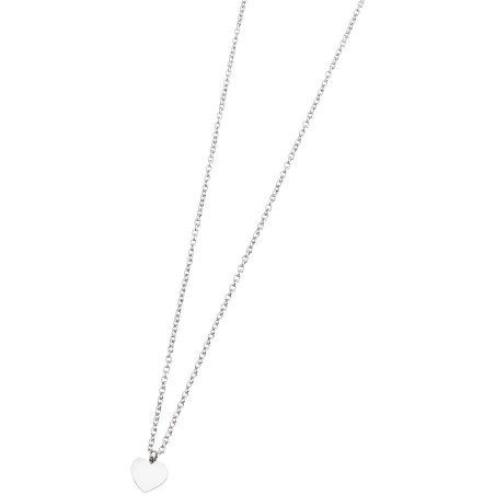 Collana Donna Marlù Time To 18CN032 Con Cuore Pendente in Acciaio Colore Argento