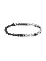 Bracciale Uomo Marlù 30BR0035N catena marine Acciaio Nero e Silver