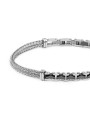 Bracciale Uomo Marlù 30BR0036 catena fishbone doppia Acciaio Silver