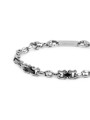 Bracciale Uomo Marlù 30BR0037 catena marine con elementi acciaio Silver