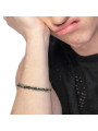 Bracciale Uomo Marlù 30BR0037N catena marine con elementi acciaio Nero
