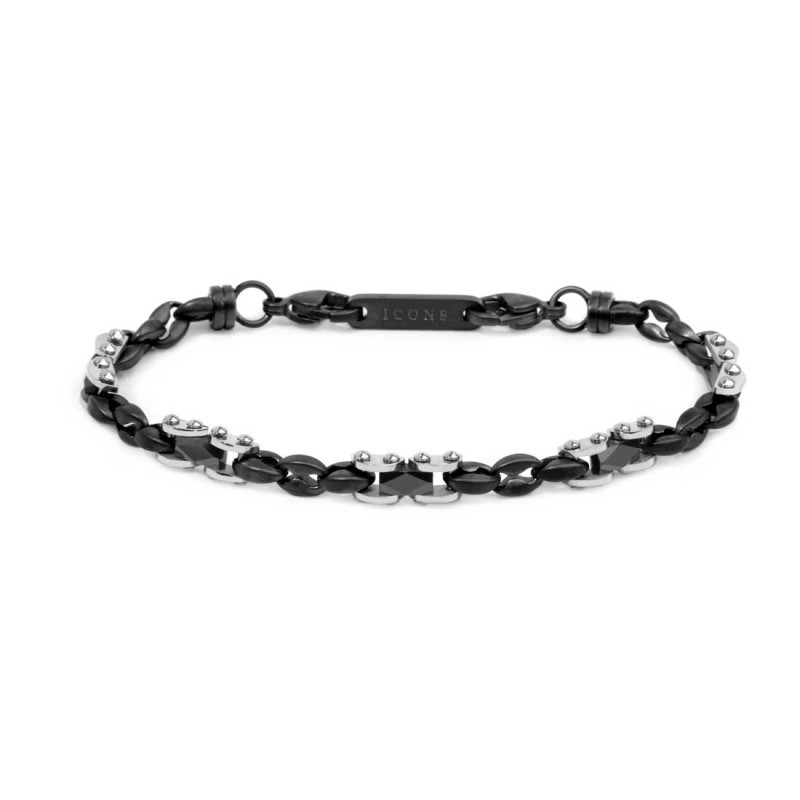 copy of copy of copy of copy of copy of copy of Bracciale Uomo Marlù 30BR0034 catena sonaglio Acciaio Silver