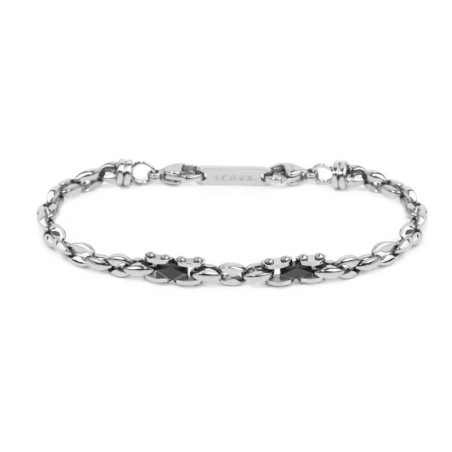 Bracciale Uomo Marlù 30BR0038 catena marine con elementi acciaio Silver