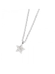 Collana Donna Marlù Time To 18CN043 con Stella Pendente in Acciaio Silver