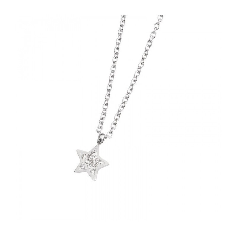 Collana Donna Marlù Time To 18CN043 con Stella Pendente in Acciaio Silver