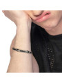 Bracciale Uomo Marlù 30BR0041-N pelle nera intrecciata
