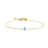 Bracciale Donna Marlù 2BR0100G-AM Acciaio Oro Pietra Acqua Marina