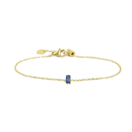 Bracciale Donna Marlù 2BR0100G-B Acciaio Oro Pietra Acqua Blu