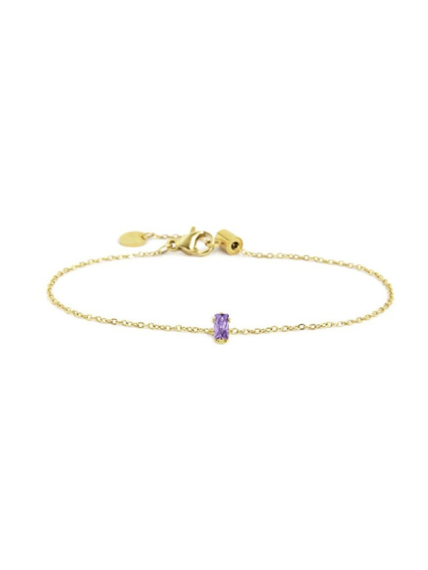 copy of copy of copy of Bracciale Donna Marlù 2BR0100G-AM Acciaio Oro Pietra Acqua Marina