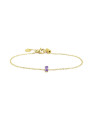 Bracciale Donna Marlù 2BR0100G-P Acciaio Oro Pietra Viola