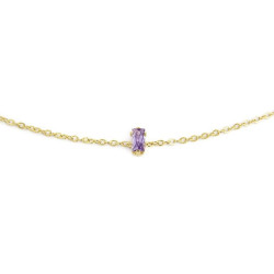 Bracciale Donna Marlù 2BR0100G-P Acciaio Oro Pietra Viola