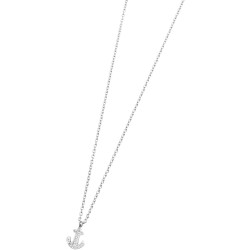 Collana Donna Marlù Time To 18CN037 con Ancora Strass in Acciaio Anallergico