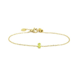 copy of copy of copy of copy of Bracciale Donna Marlù 2BR0100G-AM Acciaio Oro Pietra Acqua Marina