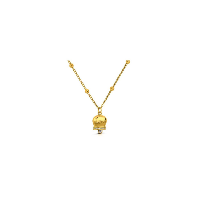 Collana Donna Ops Jewels OPSCL-1004 Mybell in Acciaio Oro Campanadorata