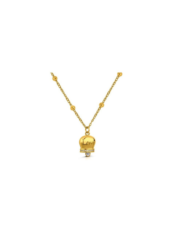 Collana Donna Ops Jewels OPSCL-1004 Mybell in Acciaio Oro Campanadorata