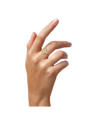 Anello Donna Ops Jewels OPSAN-355 Mystic Clover Acciaio Oro 12-16