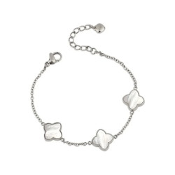 Bracciale Donna Ops Jewels OPSBR-971 Mystic Clover in Acciaio Oro Quadrifoglio