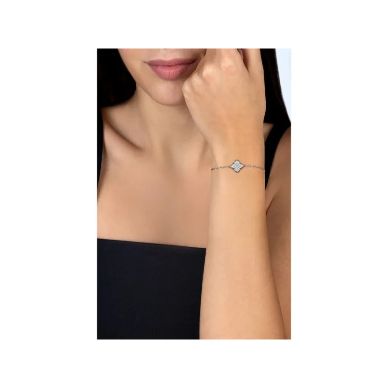 Bracciale Donna Ops Objects OPSBR-988 Quadrifoglio Acciaio Silver