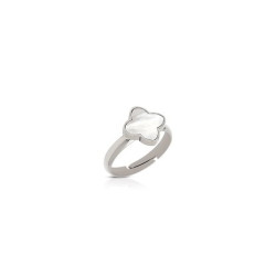 Anello Donna Ops Jewels OPSAN-354 Mystic Clover Acciaio Silver Quadrifoglio 12-16