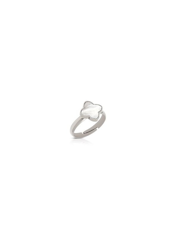 Anello Donna Ops Jewels OPSAN-354 Mystic Clover Acciaio Silver Quadrifoglio 12-16