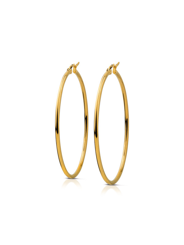 Orecchini Donna Ops Jewels OPSOR-864 Hoops a Cerchio Acciaio Oro 55mm