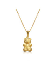 Collana Donna Ops Jewels OPSCL-1038 Gummy in Acciaio Oro con Orso