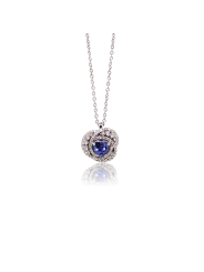 Collana da Donna Polello G3282CBTAN in Oro 750%o/ 18kt con Diamanti e Pietra