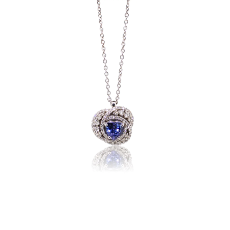 Collana da Donna Polello G3282CBTAN in Oro 750%o/ 18kt con Diamanti e Pietra